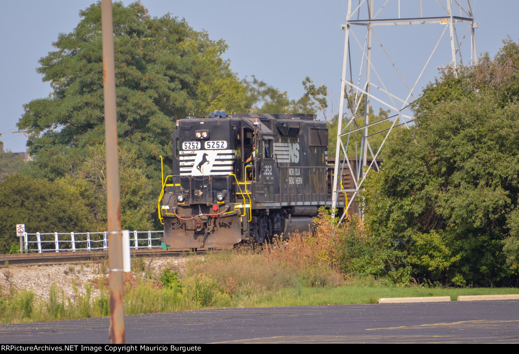 NS GP38-2 High nose Locomotive in the yard